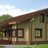 Проект дома Лесник оцилиндрованное бревно