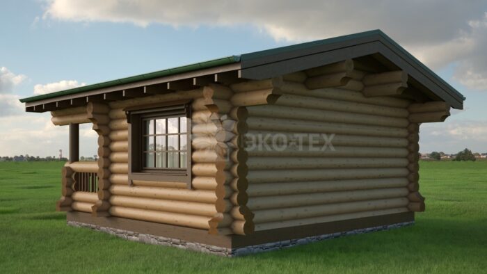 Проект дома Лукоморье оцилиндрованное бревно
