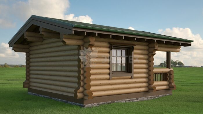 Проект дома Лукоморье оцилиндрованное бревно