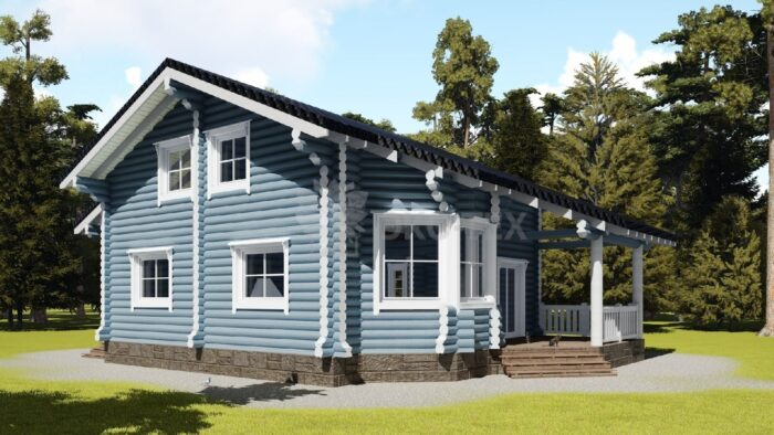 Проект дома Мечта оцилиндрованное бревно