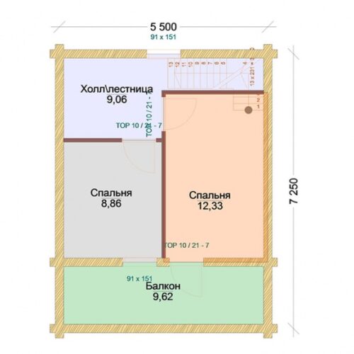 Проект бани Надежда оцилиндрованное бревно