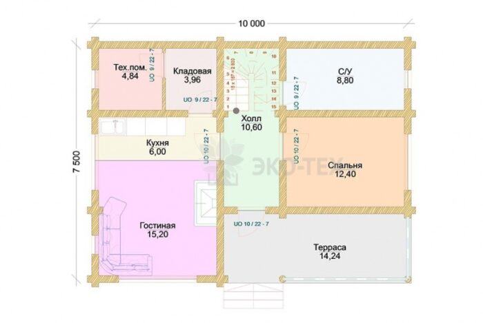 Проект дома Неаполь оцилиндрованное