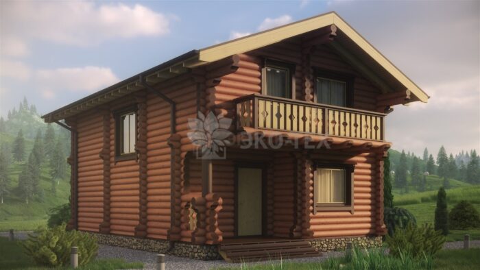 Проект дома Нимфа оцилиндрованное