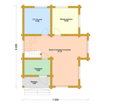 Проект дома Нимфа оцилиндрованное
