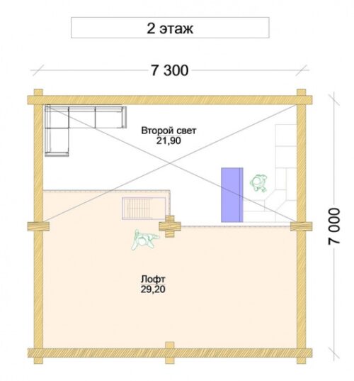 Проект дома Петро оцилиндрованное