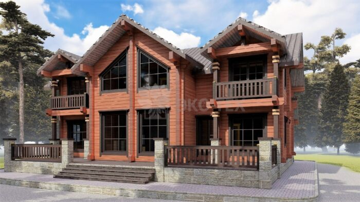 Проект дома Прага клееный брус