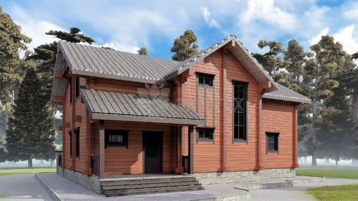 Проект дома Прага клееный брус