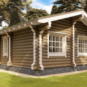 Проект дома Садовый оцилиндрованное бревно