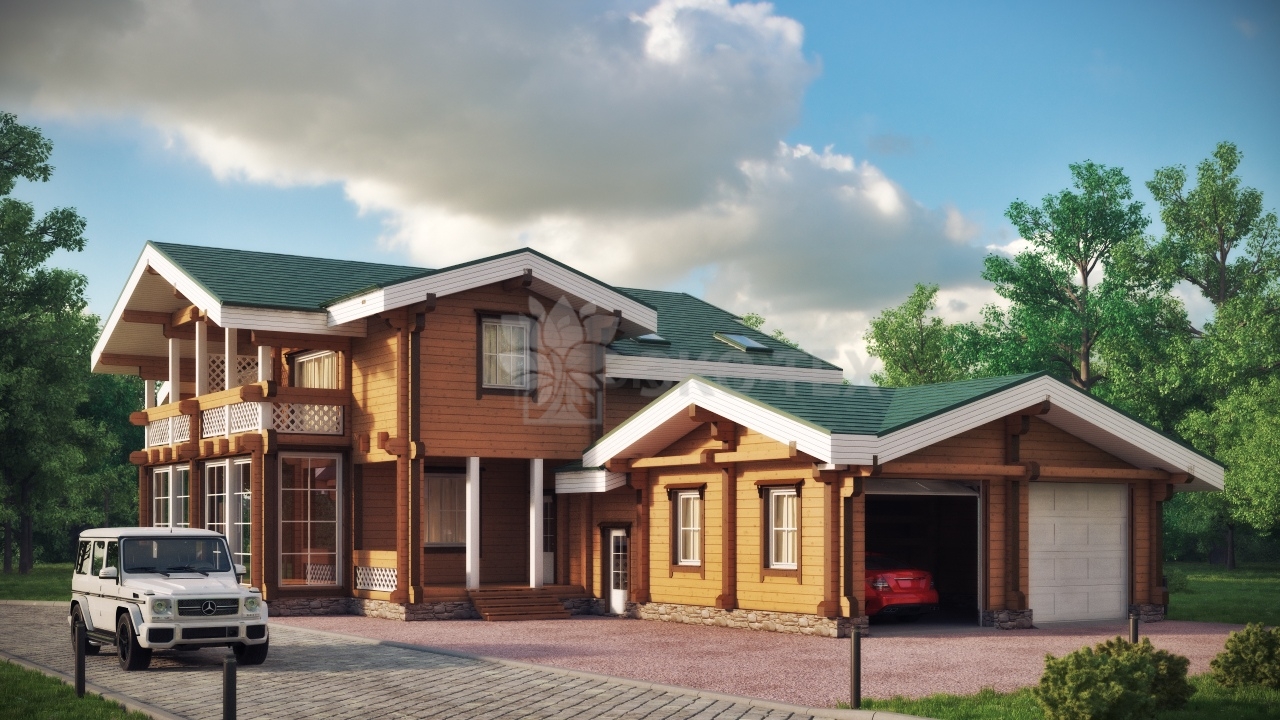 Проект дома шельф клееный брус