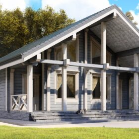 Проект дома Синдика клееный брус