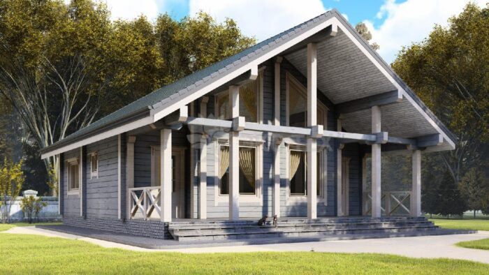 Проект дома Синдика клееный брус