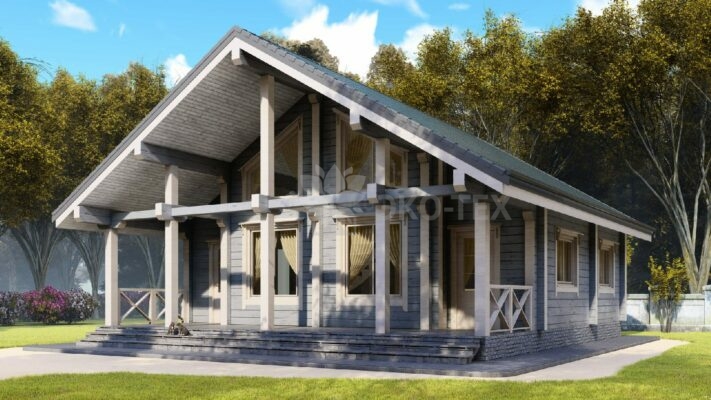 Проект дома Синдика клееный брус