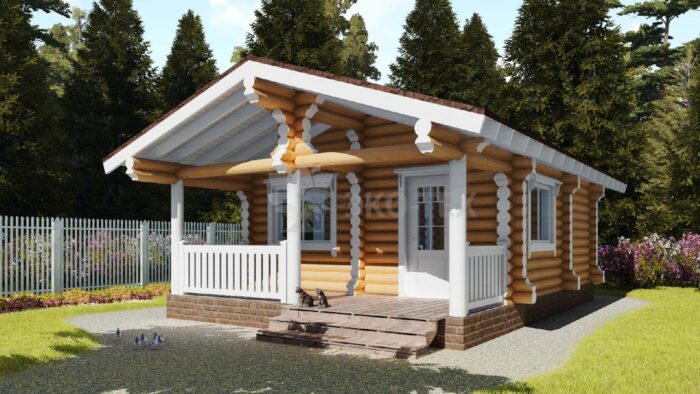 Проект дома Сказка оцилиндрованное бревно