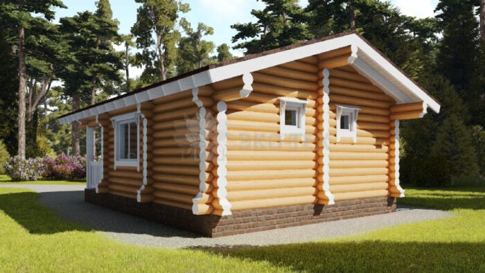 Проект дома Сказка оцилиндрованное бревно
