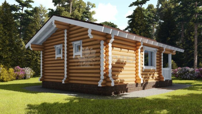 Проект дома Сказка оцилиндрованное бревно