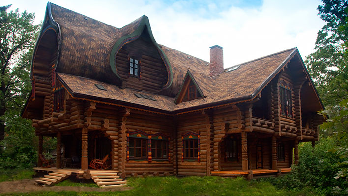 Эко-тех дом в духе русских сказок