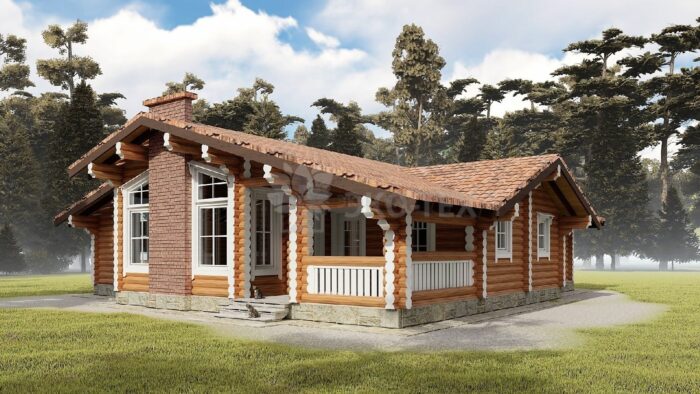 Проект дома Сокол оцилиндрованное бревно