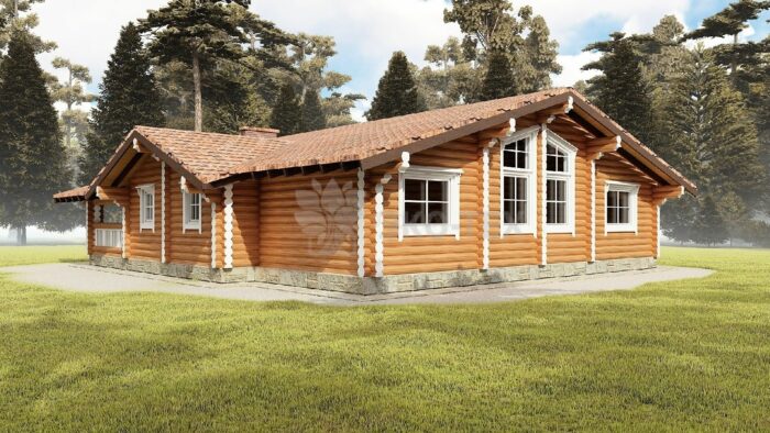 Проект дома Сокол оцилиндрованное бревно