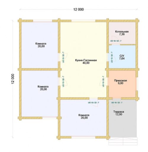 Проект дома Талдом оцилиндрованное