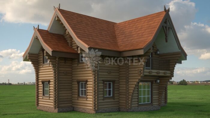 Проект дома Терем оцилиндрованное