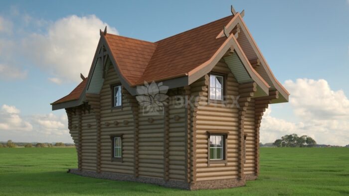 Проект дома Терем оцилиндрованное