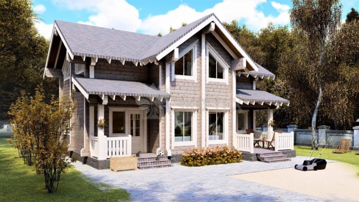 Проект дома Томилино клееный брус