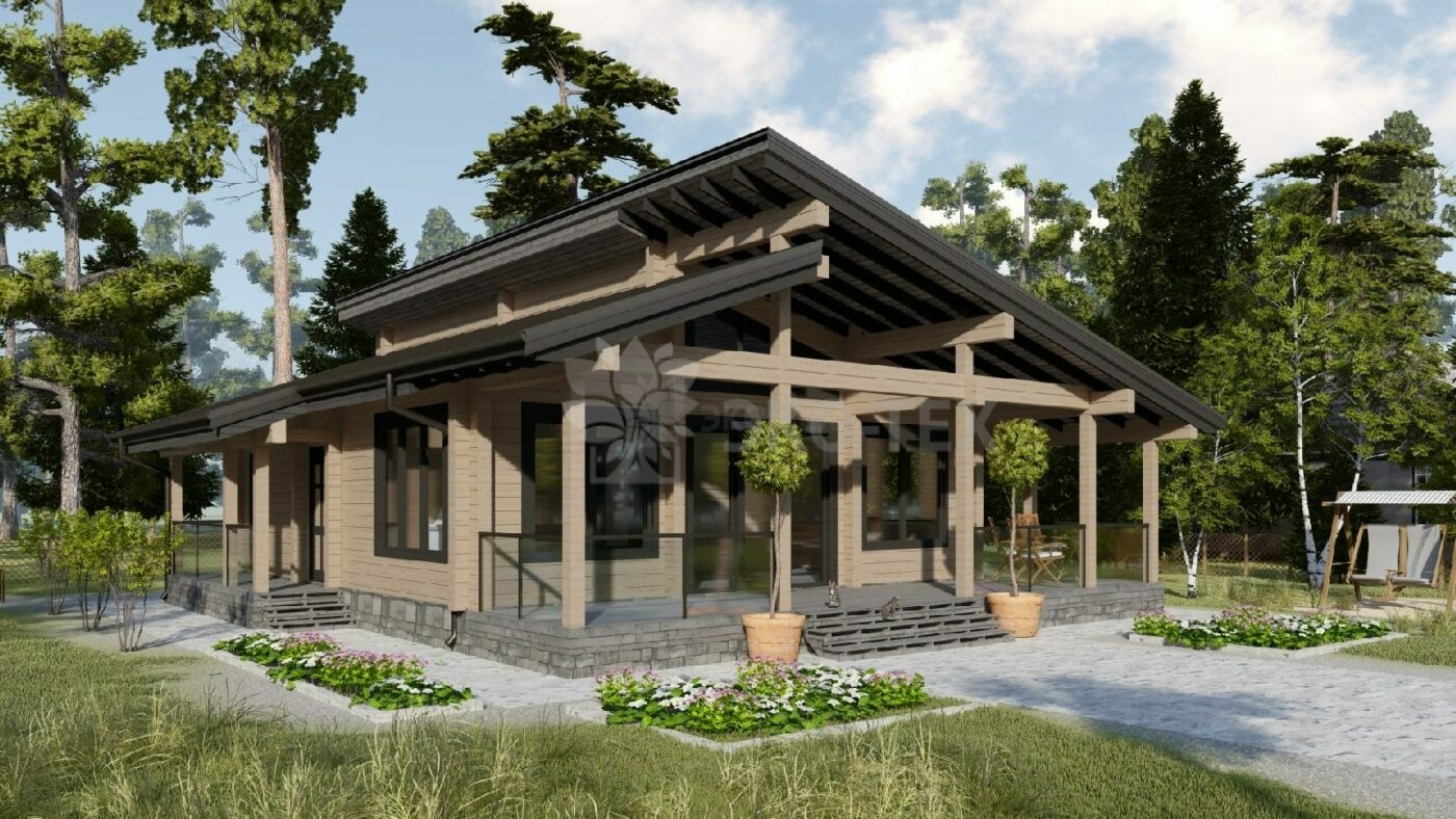 Проект дома Турин клееный брус