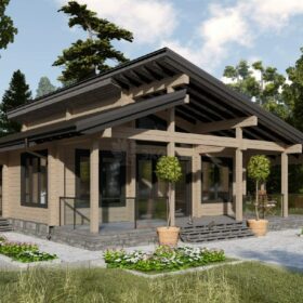 Проект дома Турин клееный брус