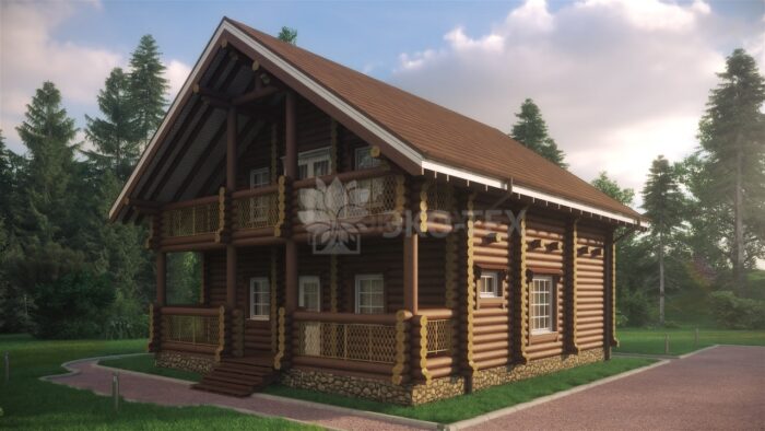 Проект дома Виктория оцилиндрованное