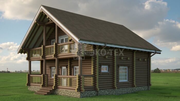 Проект дома Виктория оцилиндрованное