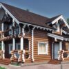 Проект дома Заречье оцилиндрованное бревно