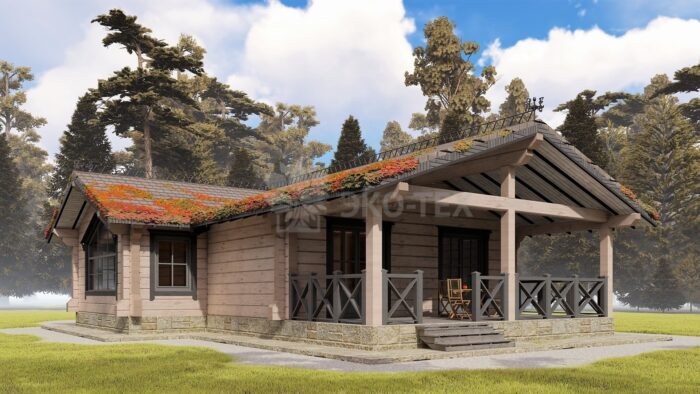 Проект дома Зазеркалье клееный брус