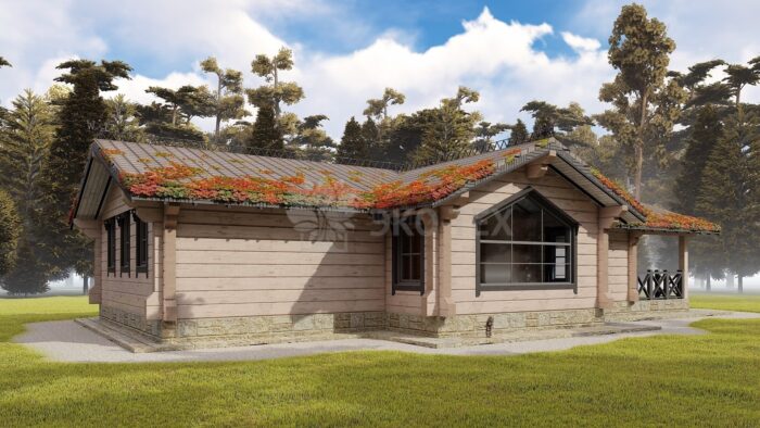 Проект дома Зазеркалье клееный брус