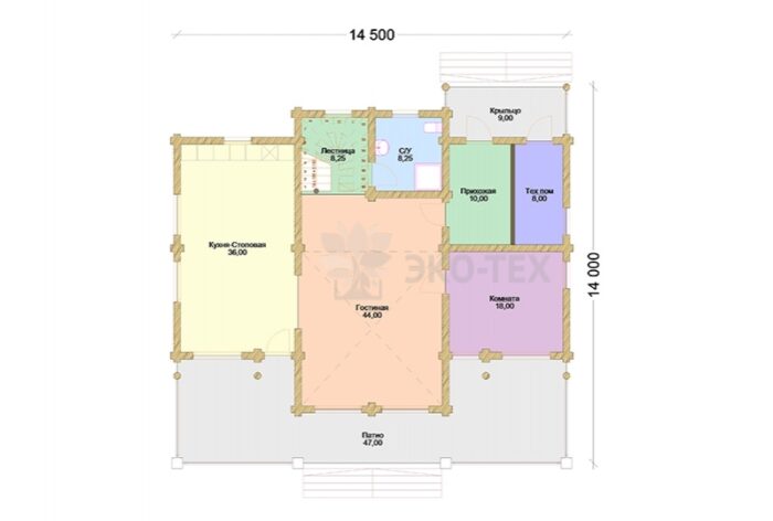 Проект дома Тамерлан оцилиндрованное