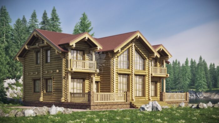 Проект дома Тамерлан оцилиндрованное