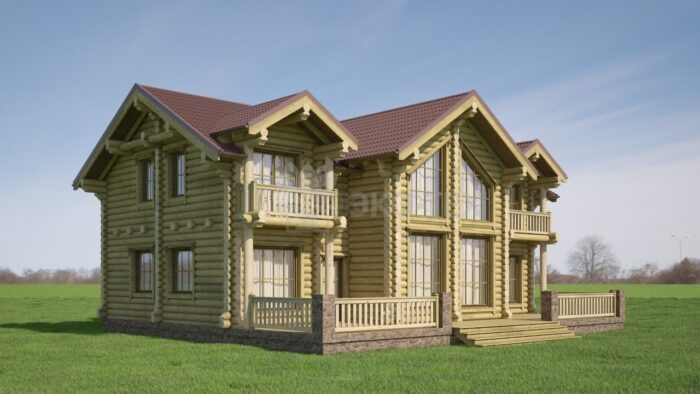 Проект дома Тамерлан оцилиндрованное