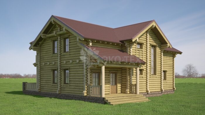 Проект дома Тамерлан оцилиндрованное