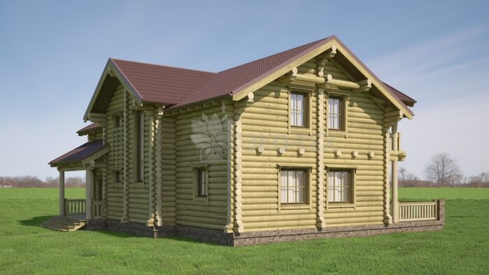 Проект дома Тамерлан оцилиндрованное