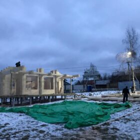 Эко-тех Этапы строительства дома "Синдика"