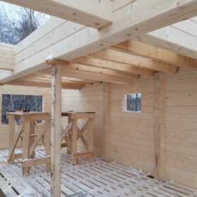 Эко-тех Этапы строительства дома "Синдика"