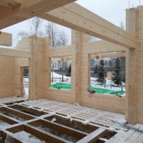 Эко-тех Этапы строительства дома "Синдика"