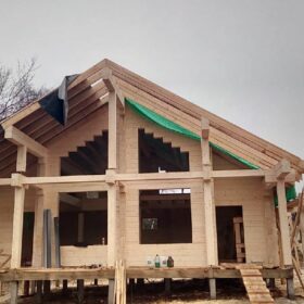 Эко-тех Этапы строительства дома "Синдика"