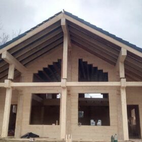 Эко-тех Этапы строительства дома "Синдика"