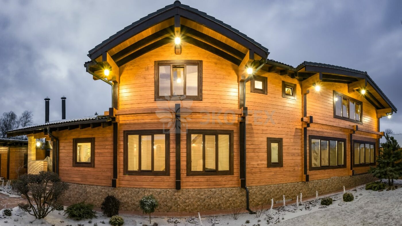 Эко-тех индивидуальный проект дома и бани