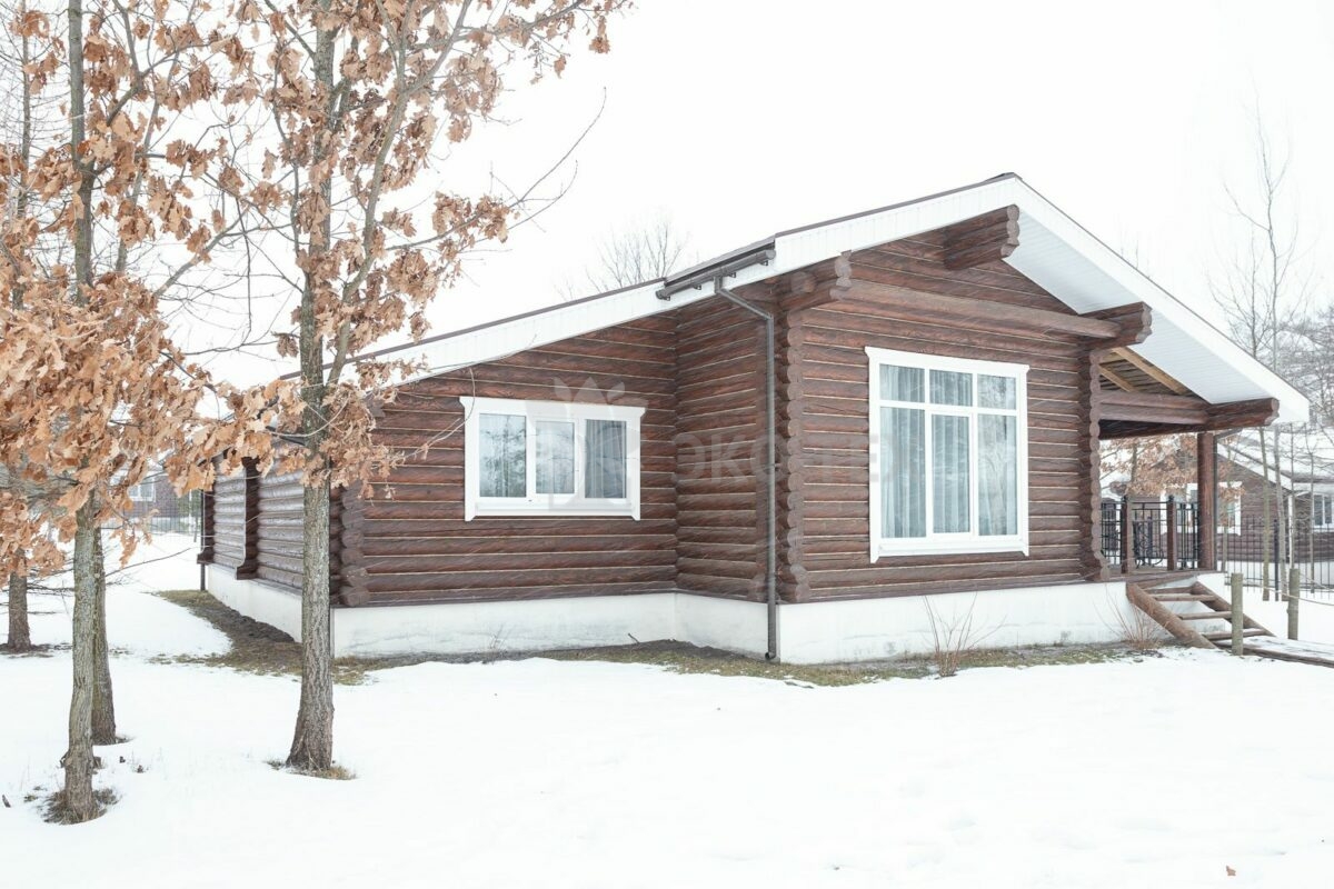 Эко-тех дом Талдом ,оцилиндрованное бревно, строительство и отделка фото