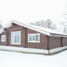 Эко-тех дом Талдом ,оцилиндрованное бревно, строительство и отделка фото