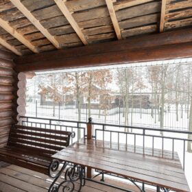 Эко-тех дом Талдом ,оцилиндрованное бревно, строительство и отделка фото