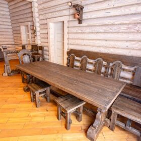 Эко-тех дом Талдом ,оцилиндрованное бревно, строительство и отделка фото