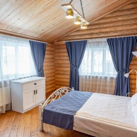 Эко-тех дом оцилиндрованное бревно, строительство и отделка фото