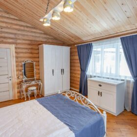 Эко-тех дом оцилиндрованное бревно, строительство и отделка фото